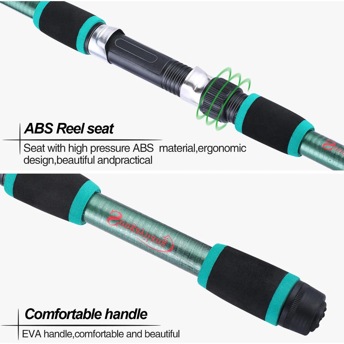 Sougayilang 1.8M Telescopic Rod M Power Children Fishing Rod Fiberglass Material Durable Spinning Fishing Rod Carp Feeder Rod