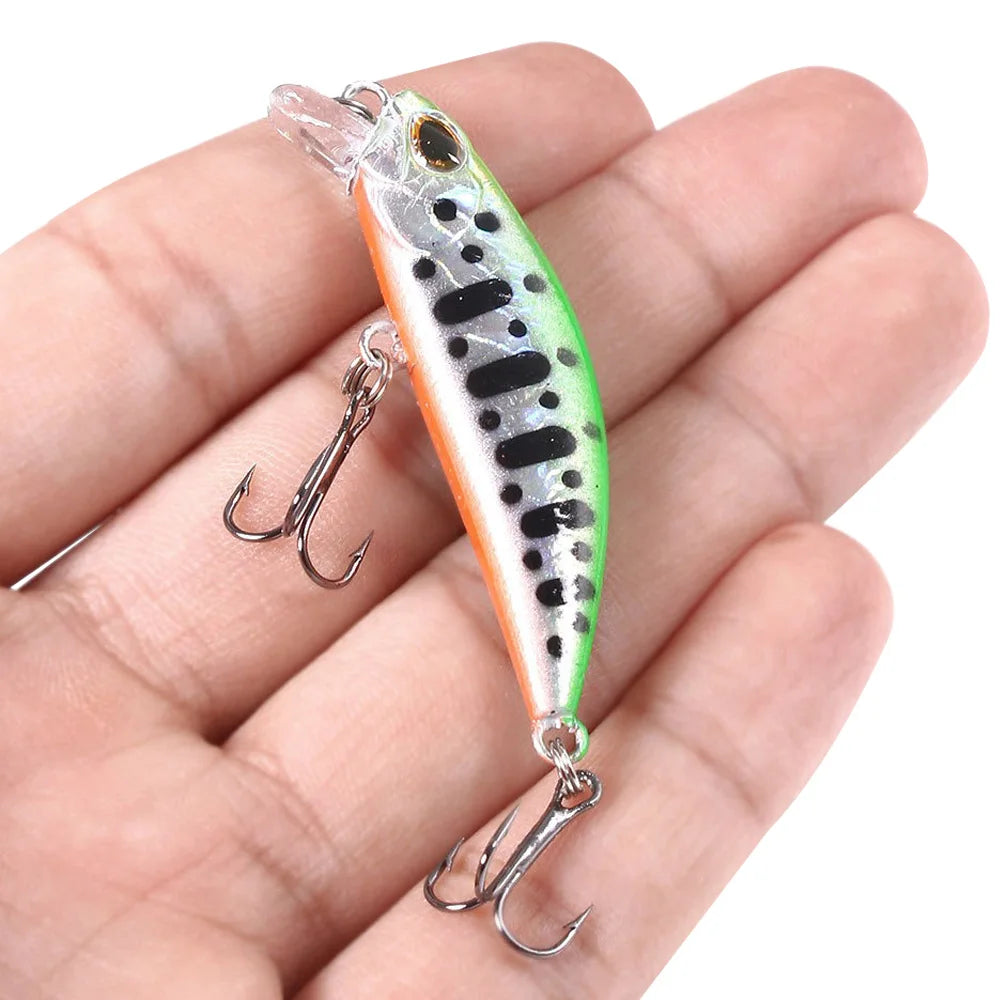 5pcs Fishing Lure Kit Sinking Minnow Trout Artificial Bait Crank Bait Bass Hook Wobbler Fishing Tackle Box Floating Jerkbait