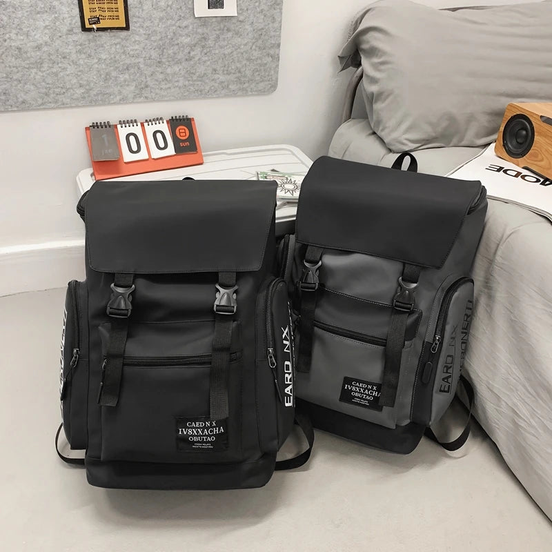 Backpack for men, trendy, cool, versatile, large capacity, personalized travel backpack for women, middle school students, high