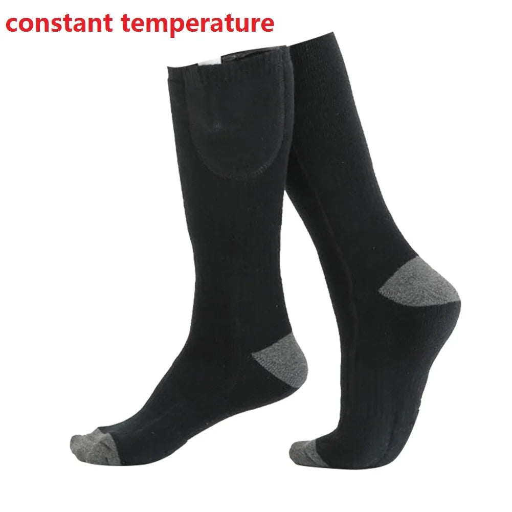 Winter Electric Heated Socks Men's Women's Thermal Heating Thermosocks Foot Warmer Socks Trekking Ski Cycling Outdoor Warm Socks