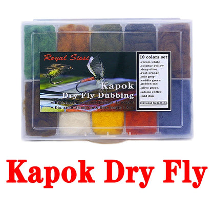 Royal Sissi Kapok Dry Fly Dubbing (10 Colors)