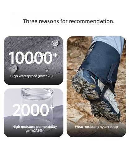 Outdoor Leg Warmers Gaiter Waterproof Hiking Travel Mountain Leggings Gaiters Long Tube Leggings Warmers Foot Cover