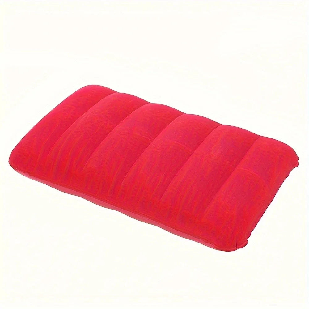 1pc Inflatable Square Pillow Outdoor Camping Business Travel Neck Pillow Portable Comfortable Pillow Cushion