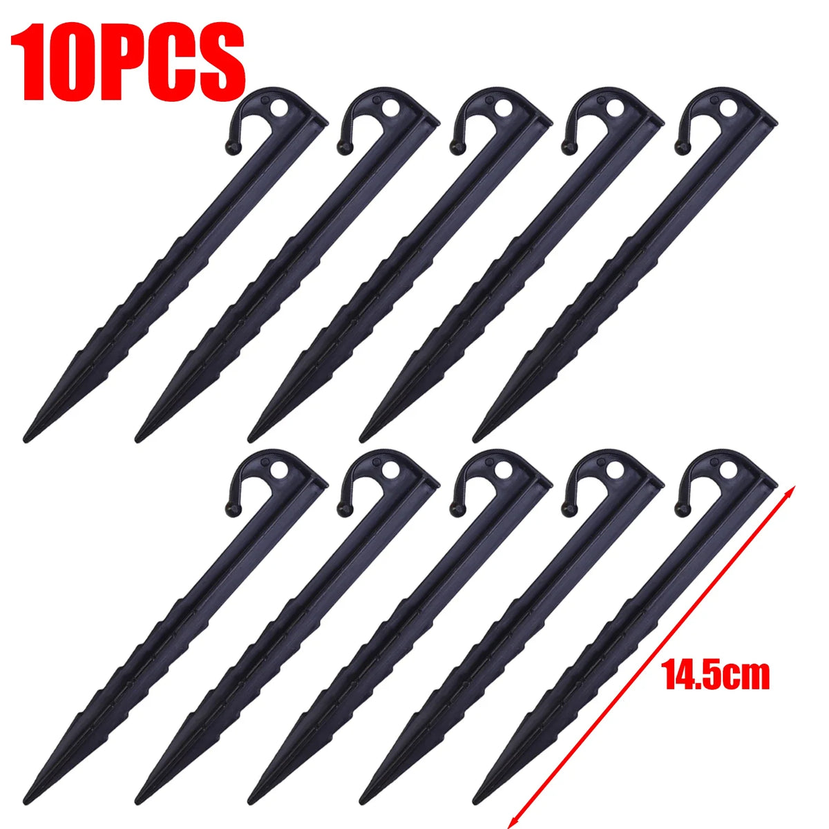 Outdoor Camping Tent Nails Sand Ground Triangular Stake Ground Awning Camping Tools Plastic Tent Pegs Nail Accessories 20/10pcs