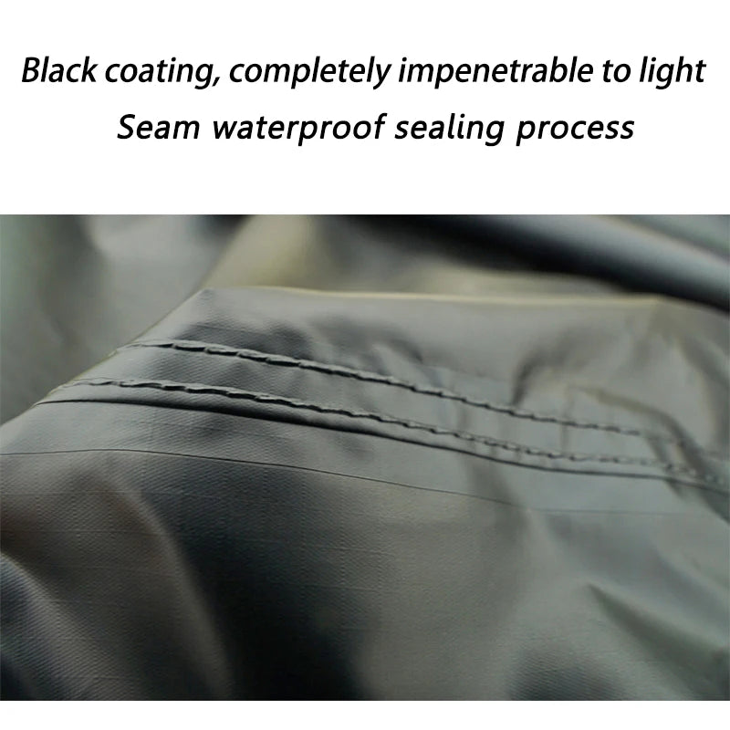 Bat Shape Car Side Awning Black Coating Tarp 2x3 Outdoor Waterproof Camping Black Coated Car Rear Shelter Tent for SUV Van