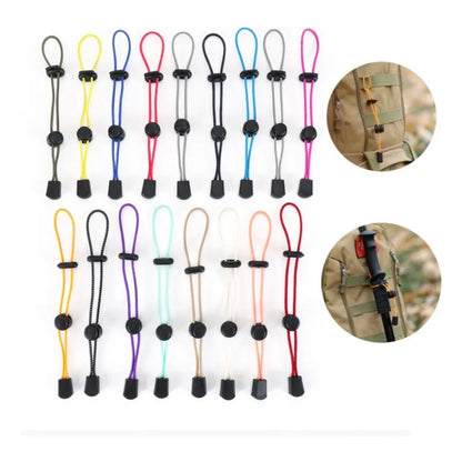 5pcs ABS High Elasticity Mountaineering Bags Rope Buckle Camp Adjustable Tie Ride Motion Durable OutdoorS Hiking Practical Tools