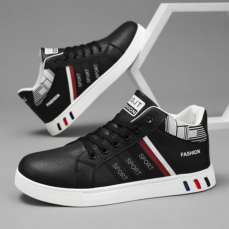 Men’s Casual Walking Sneakers – Breathable Outdoor Platform Board Shoes for Daily Fashion & Comfort