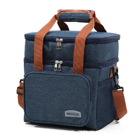 Fashion Crossbody Insulated Lunch Bag – Large Capacity Thermal Food Organizer for Business & Daily Use