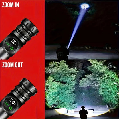 Super Powerful Flashlights USB Rechargeable LED Flashlight Magnetic Tactical Flashlight With COB Side Light Camping Fishing