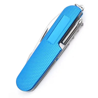 11 IN 1 Multi-purpose Knife Multitools Stainless Steel Folding Knife Wood Handle Outdoor Keychain Pocket Knife Tools