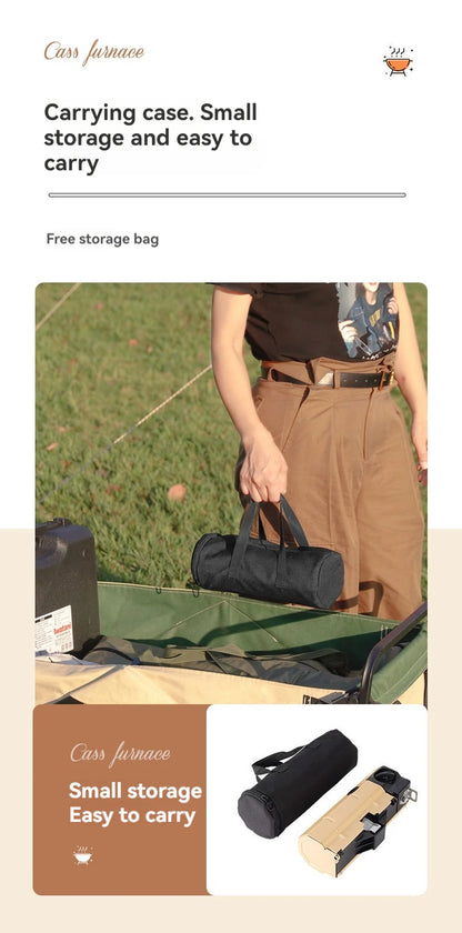 2600W Portable Folding Stove Camping Gas Stove Outdoor Hiking BBQ Travel Cooking Grill Cooker Cassette Gas Burner