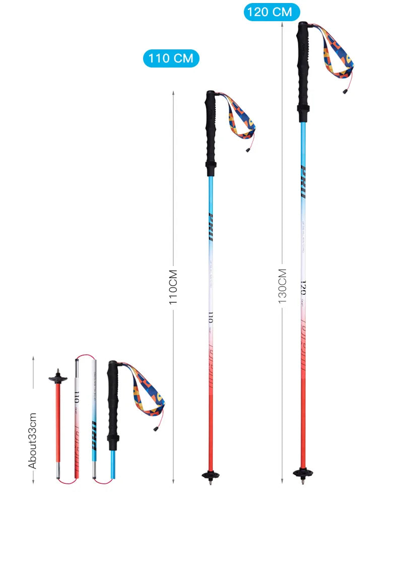 2pcs  AONIJIE All Types of Hiking Trekking Pole Ourdoor Camping Walking Sticks Summarizing 110cm 120cm 130cm