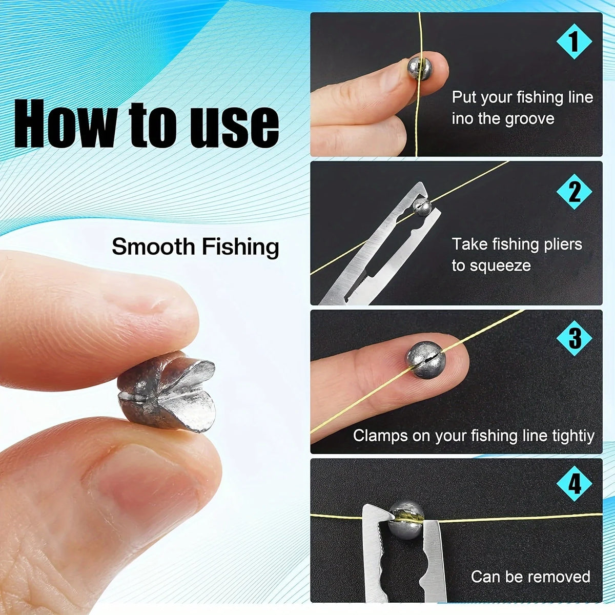 TAKBAS Split Shot Sinker Kit (60/120 Pack)
