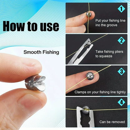 TAKBAS Split Shot Sinker Kit (60/120 Pack)