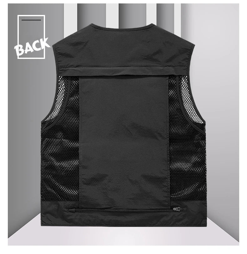 FGKKS Multi-Pocket Breathable Fishing Vest