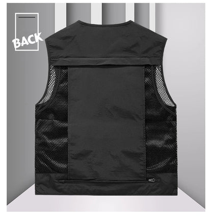 FGKKS Multi-Pocket Breathable Fishing Vest