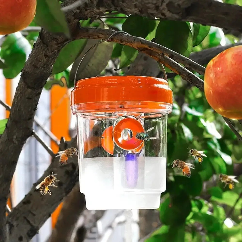 Solar Powered LED Insect Killer Mosquito Zapper Outdoor Hanging Trap Safe Non-Toxic Reusable Lamp Light Trap Pest Control Light