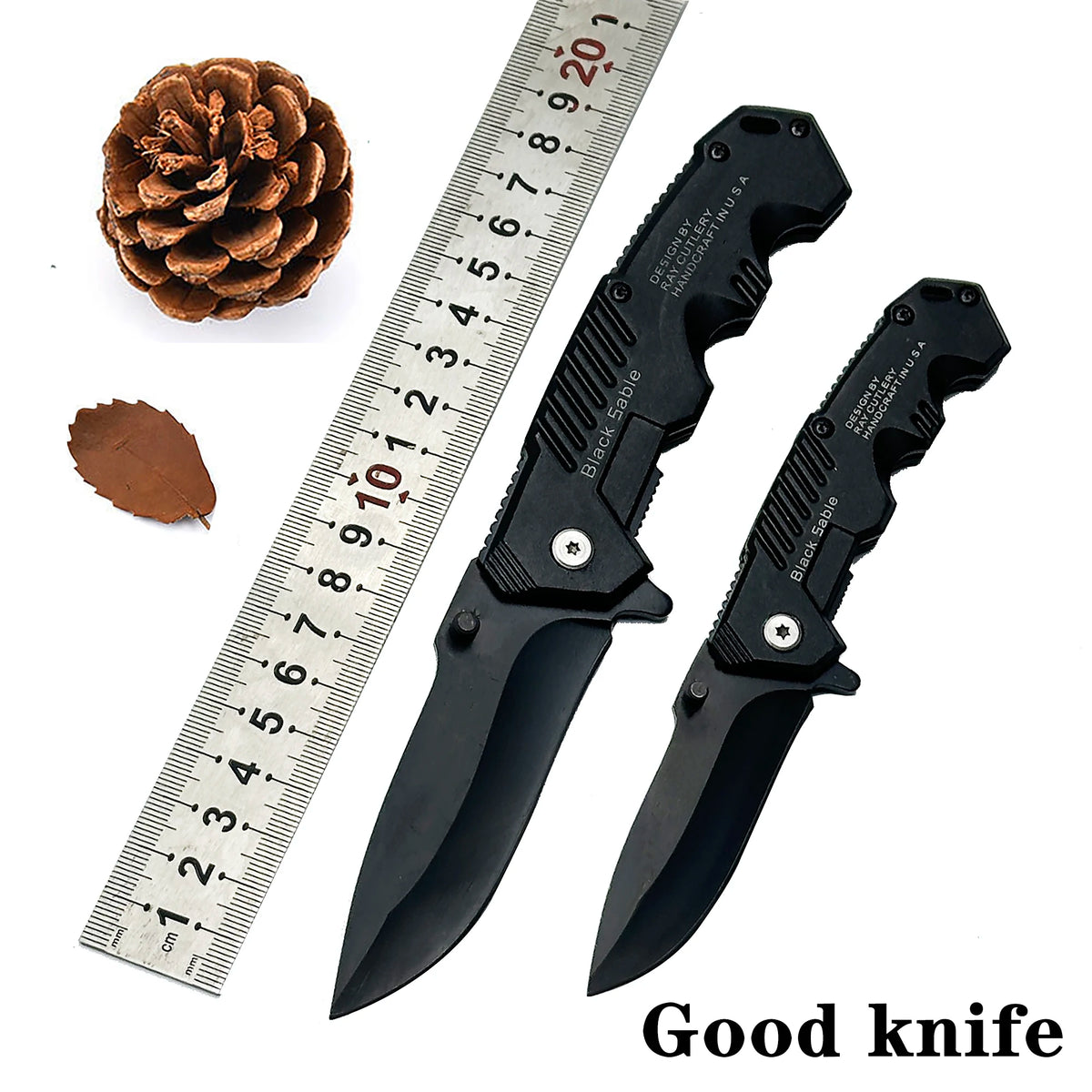 Stainless steel convenient folding knife EDC pocket folding knife is suitable for outdoor camping, fishing, survival and hunting