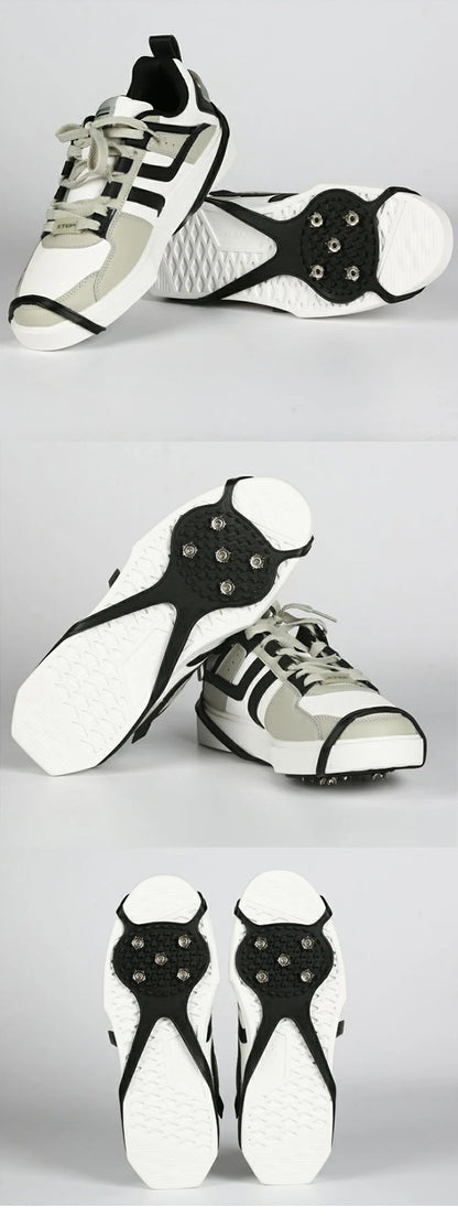 1 Pair 5 Studs Anti-Skid Ice Snow Camping Walking Shoes Winter Safety Boots Universal Professional Climbing Crampons