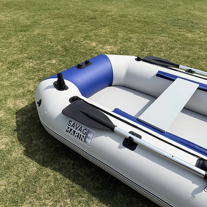 Inflatable PVC Rowing Kayak 3.3m – 5 Person Fishing Canoe Dinghy with Accessories