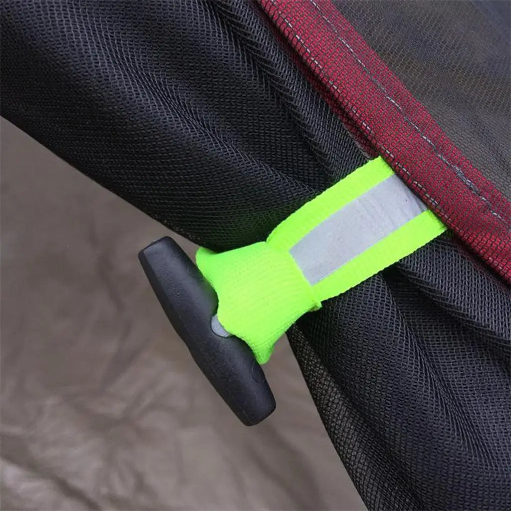 MagiDeal 4pcs Camping Awning Tent Roll Up Buckle Tent Canopy Door Curtain Folding Tent Accessories