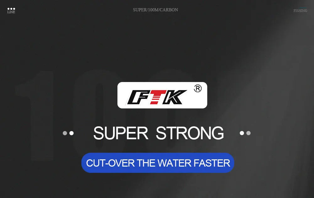 FTK Fluorocarbon Coated Line 100m (4-34 lb)