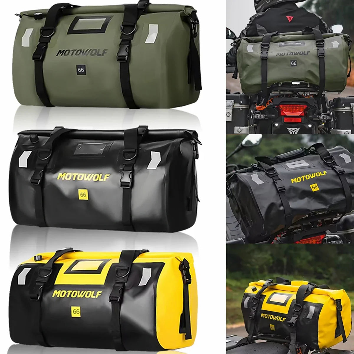 Waterproof 20L/40L/50L/66L/70L/100L Dry Storage Bag for Bicycle Mototcycle Travel, Swimming, Boating, Kayaking, Camping & Beach