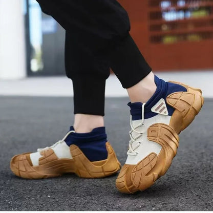Men's new 2025 comfortable, lightweight, thick sole, high-resistance, anti-slip, wear-resistant sports and casual men's shoes
