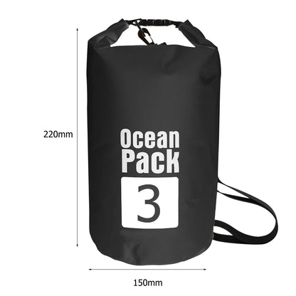 2L 3L 5L 10L 15L Waterproof Dry Bag Swimming Bag Foldable Beach Storage Pack Kayaking Rafting River Trekking Floating Water Sack