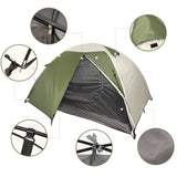Backpacking Tent 2 Person Lightweight Camping Tents Double Layer Waterproof Portable Handbag for Hiking Travel Aluminum Pole