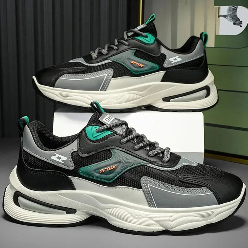 2025 Men’s Walking & Jogging Shoes – Breathable Mesh Outdoor Sneakers | Wear-Resistant Comfortable Casual Tennis Shoes