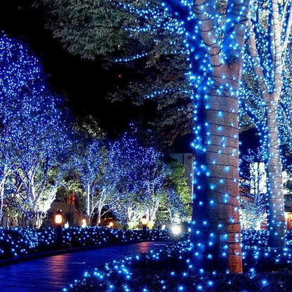 Solar String Light Fairy Outdoor Garden Waterproof Lamp 2025 Christmas Garland Xmas Holiday Party Home Halloween Decoration