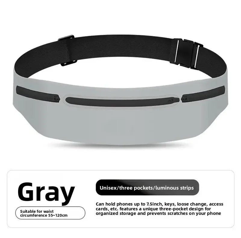 Running sports fanny pack Outdoor sports Lightweight waterproof invisible anti-theft equipment Men's and women's multi-function