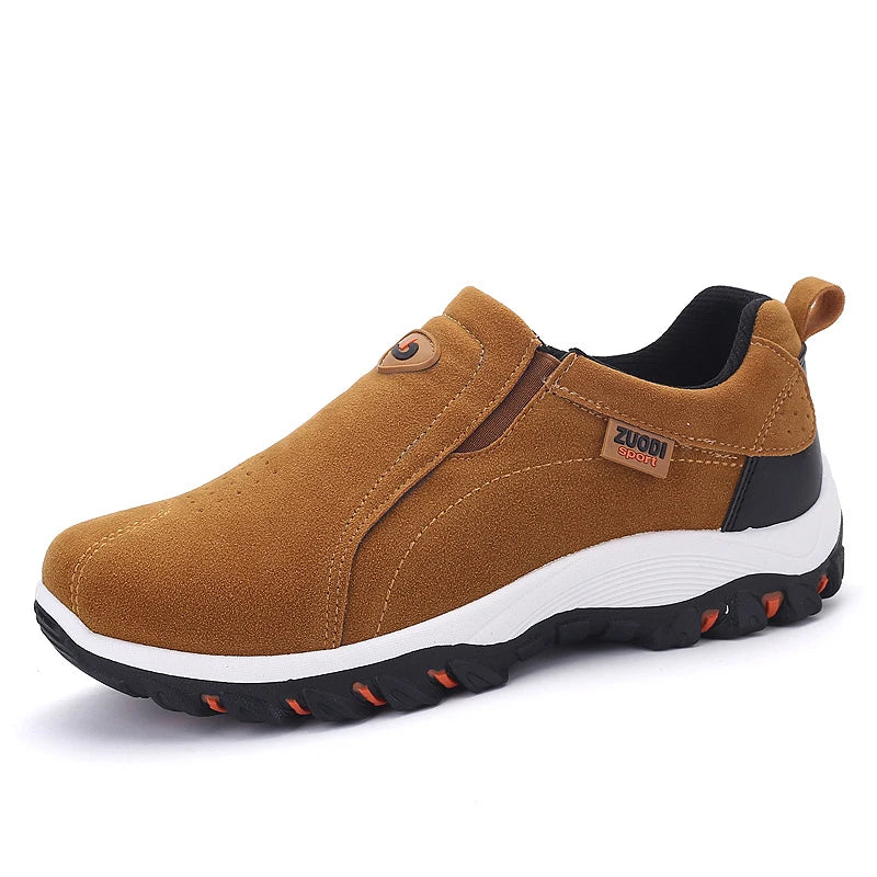 Men’s Casual Sports Orthopedic Shoes – Breathable, Flat Sole Travel & Hiking Sneakers
