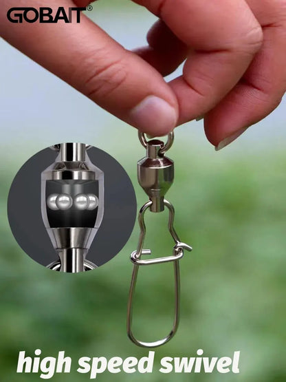 GOBAIT Ball Bearing Swivel Snap Kit (20 Pack)