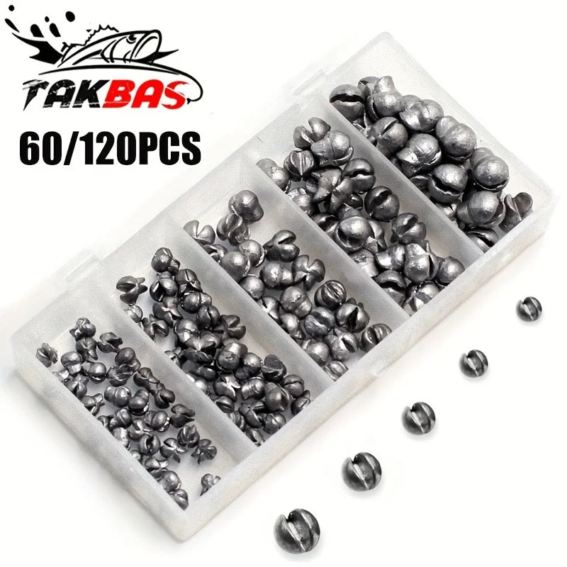 TAKBAS Split Shot Sinker Kit (60/120 Pack)