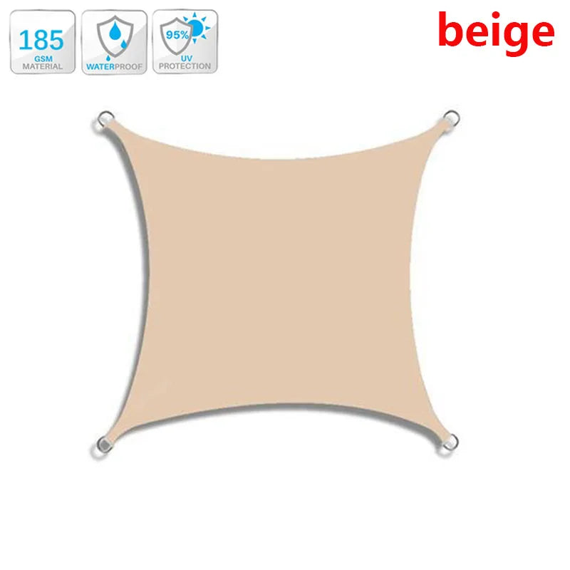 Waterproof Sun Shelter Sunshade Protection Shade Sail Awning Camping Shade Cloth Large For Outdoor Canopy Garden Patio 3x5m 3x6m