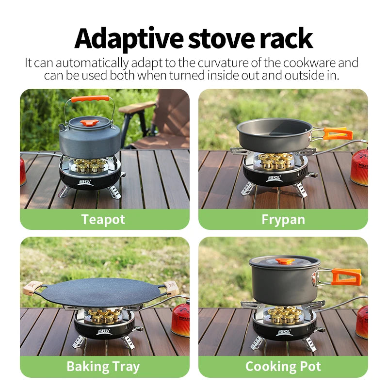 BRS-207/BRS-203 Outdoor Seven Star Stove Three Star Stove Portable Folding Gas Stove Fierce Stove