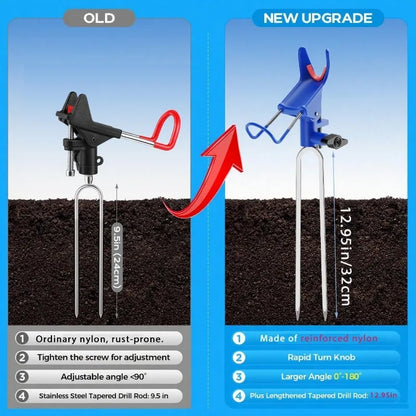 Heavy Duty 360 Fishing Rod Holder Stand
