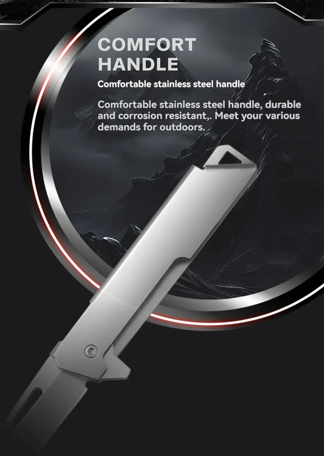 2026 New stainless steel folding fruit knife for home peeling outdoor convenient folding knife express delivery unboxing