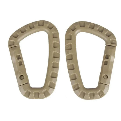 4/8/16pcs Tactical Plastic Carabiner Clip Keychain D-Shape Hard Spring Snap Gear Hook Outdoor Camping Hiking EDC Tools