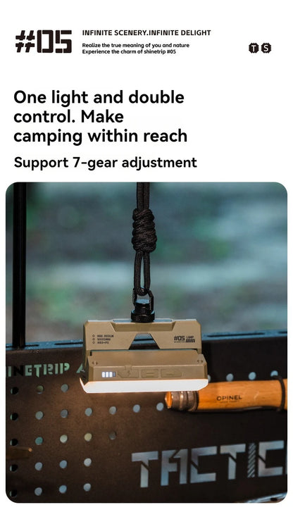 ShineTrip 05 Series Card style Camping Light Atmosphere Lighting Outdoor Hiking Convenient Camping Light Multi purpose Light