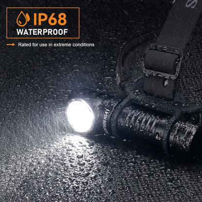 SOFIRN HS41 Headlamp 4000lm 21700 USB C Rechargeable with SST20 LED Torch Indicator with Magnetic Tail Flashlight
