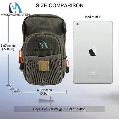 MAXCATCH Canvas Fly Fishing Chest Pack