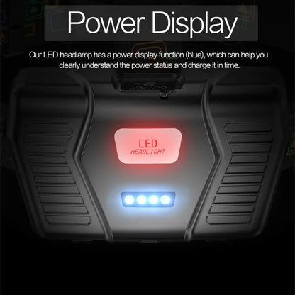 Powerful XHP100 Led Headlamp Zoomable USB Rechargeable High Power Headlight Waterproof Output 18650 Super Bright Head Torch