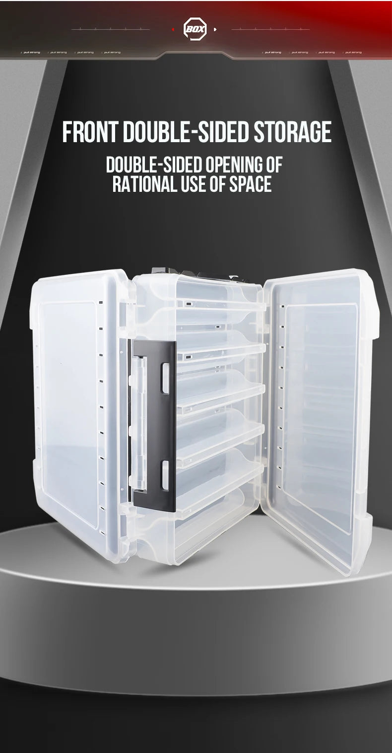 TAIYU Double-Sided Tackle Box (10/14/18 Compartments)