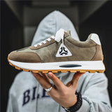 2025 Men’s Breathable Casual Sneakers – Fashionable Thick-Soled Sports Shoes