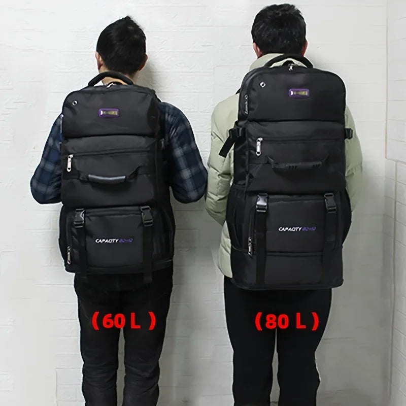 60L 80L Climbing Backpack Hiking Camping Rucksack Outdoor Travel Trekking Mountaineering Bag Large Sport Luggage Storage Bags