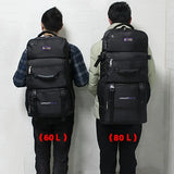 60L 80L Climbing Backpack Hiking Camping Rucksack Outdoor Travel Trekking Mountaineering Bag Large Sport Luggage Storage Bags