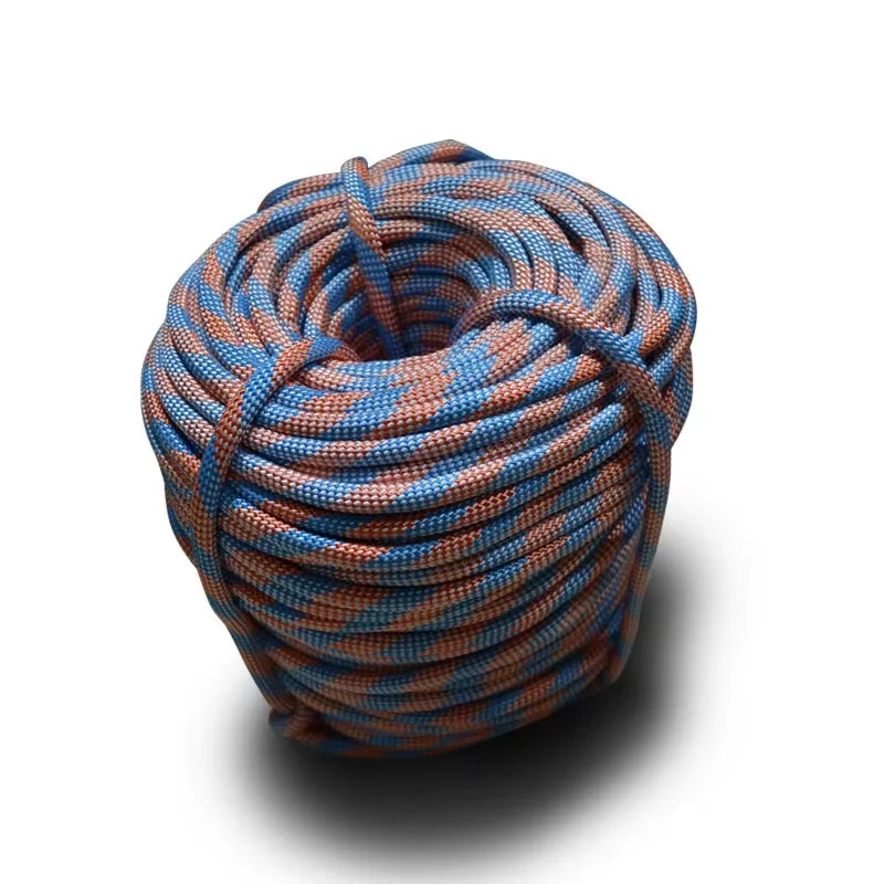 Rope Outdoor Rope 5-50m Wear Resistant 9mm Diameter High Strength Load-bearing Capacity 700 Kg Hiking Accessory Tool